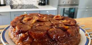 Ανάποδο Κέικ Σύκο και Τζίντζερ