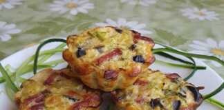 Αλμυρά μάφινς με κολοκυθάκια