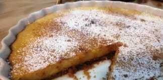 Γαλατόπιτα με βάση μπισκότου