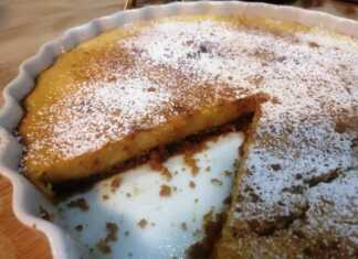 Γαλατόπιτα με βάση μπισκότου