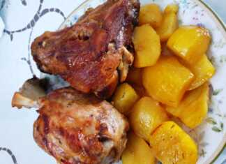 Κότσι χοιρινό με μέλι και μουστάρδα