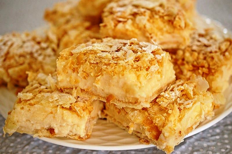 kremaSoliata Σφολιάτα με κρέμα βανίλιας