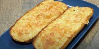 Μπαγκέτα με αυγά και τυρί