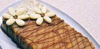 Σιμιγδαλένιος χαλβάς με πορτοκάλι και σοκολάτα