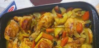 Σπιτικό κοτόπουλο με λαχανικά!