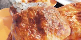 Τυρόπιτα με ζύμη με τραγανό φύλλο μπουγάτσας