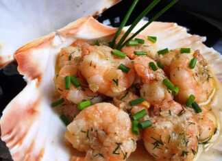 Γαρίδες σε βούτυρο και λευκό κρασί