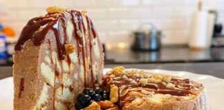 Γλυκό σαλάμι με σοκολάτα καρύδια και μαρμελάδα