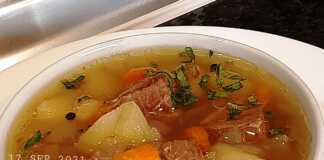 Μοσχάρι σούπα με λαχανικά