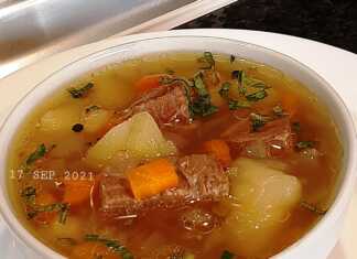 Μοσχάρι σούπα με λαχανικά