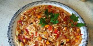 Κριθαράκι με λαχανικά