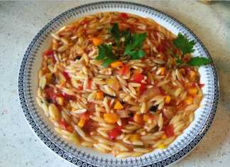 Κριθαράκι με λαχανικά