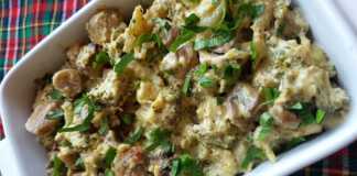 Μανιτάρια με μπρόκολο και κρέμα γάλακτος