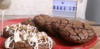 Μπισκότα Σοκολάτας με υφή Μπραουνις