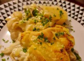 Καπνιστό Χοιρινό με πατάτες και τυρί