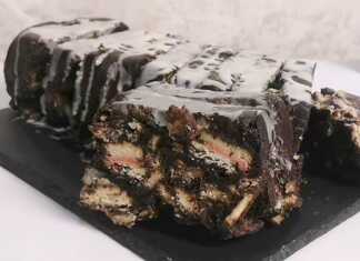 Πολύχρωμο Μωσαϊκό με γεμιστά μπισκότα (Vid) Πολύχρωμο Μωσαϊκό με γεμιστά μπισκότα