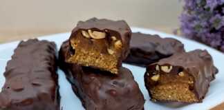 Μπάρες με σοκολάτα και φυστίκι
