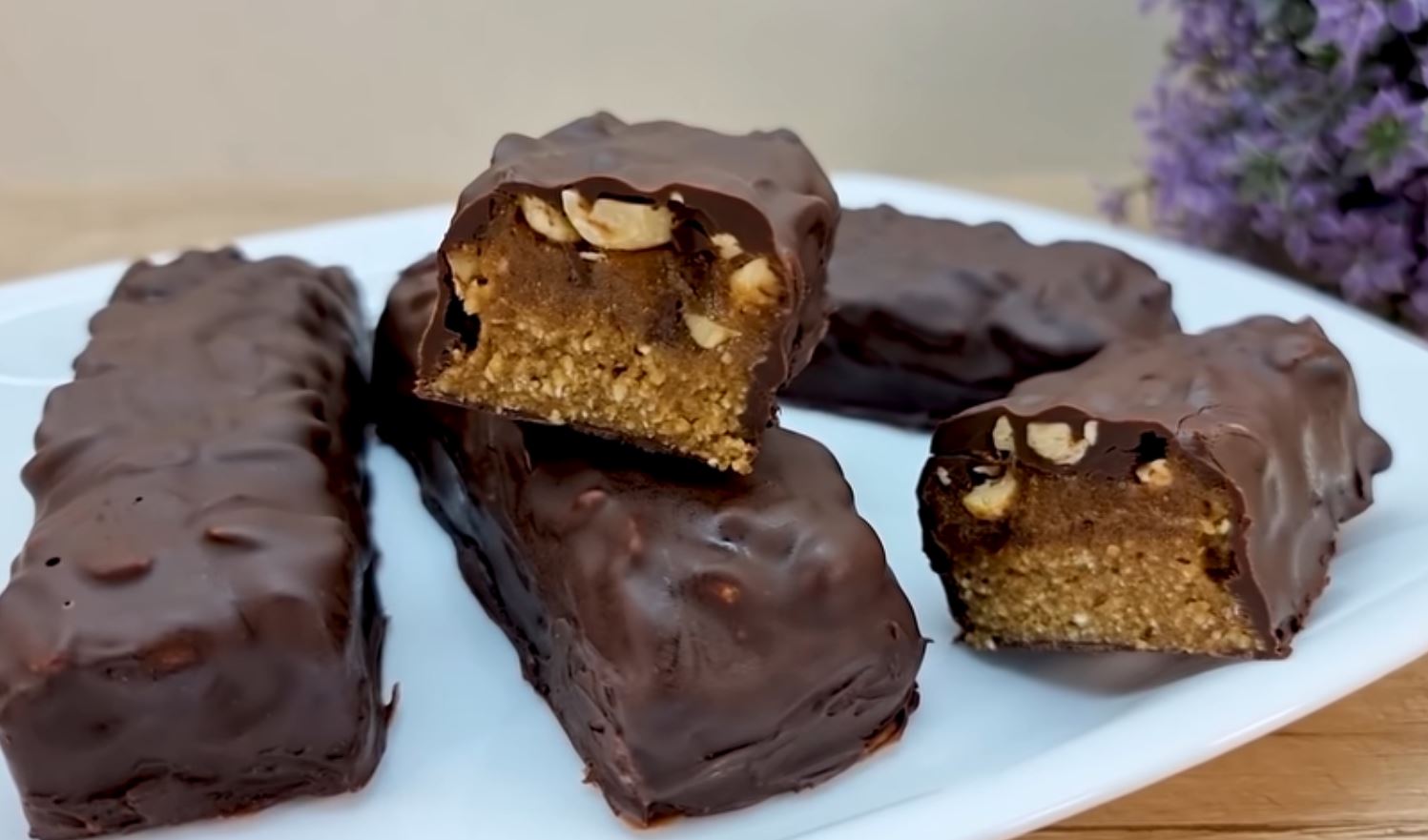 Σπιτικές Μπαρες με σοκολάτα και φυστίκι