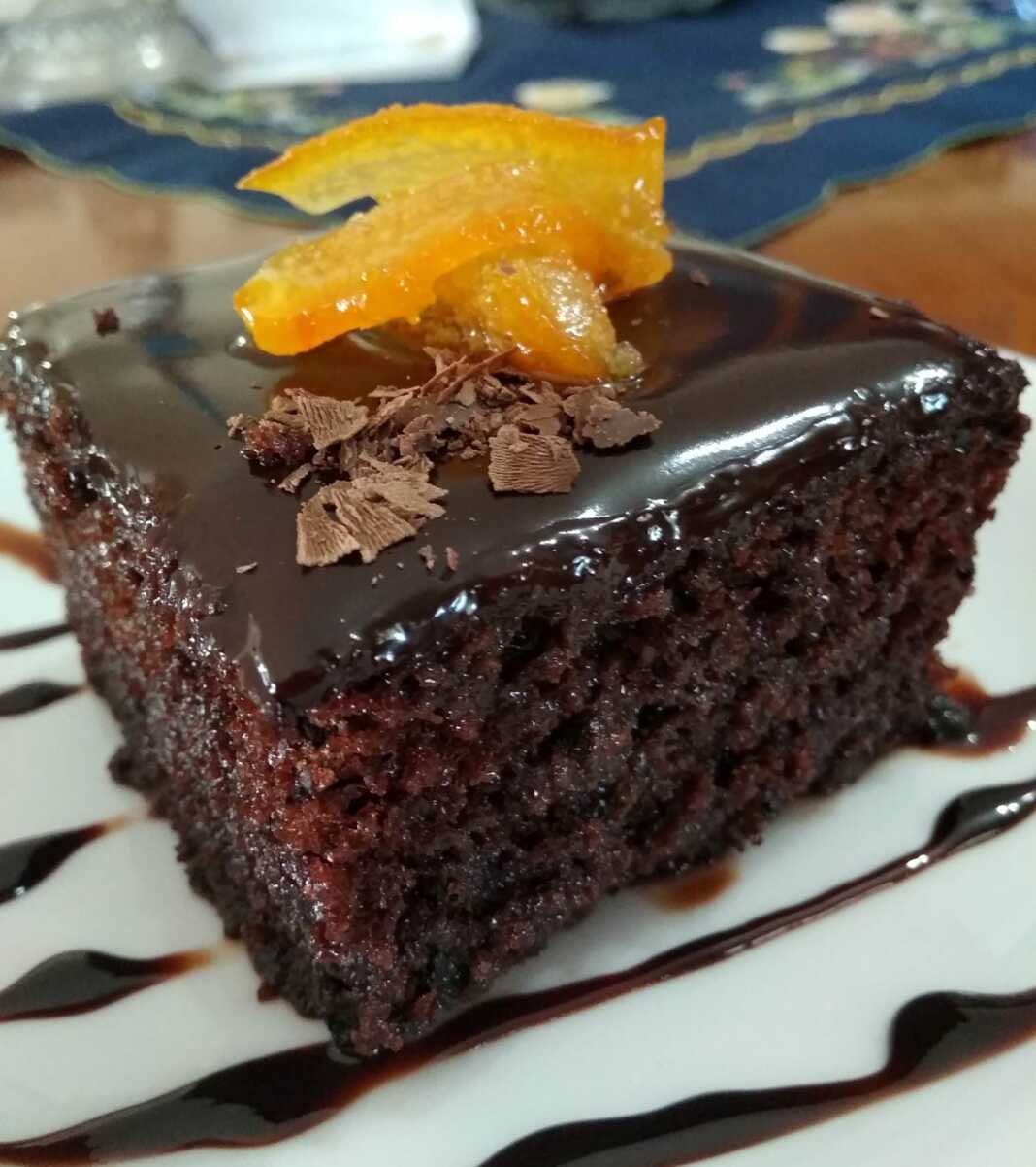 Σοκολατόπιτα με πορτοκάλι