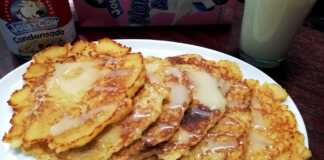 Τηγανίτες με ψωμί του τοστ