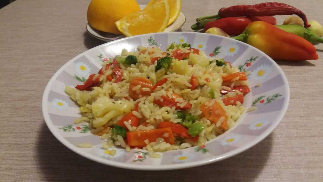 ρρυζιΛαχανικα Σπειρωτό Ρύζι με λαχανικά