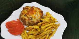 Φωλιές από Κιμά γεμιστές με μπέικον, μανιτάρια και αυγό.