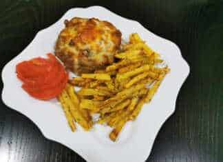 Φωλιές από Κιμά γεμιστές με μπέικον, μανιτάρια και αυγό.