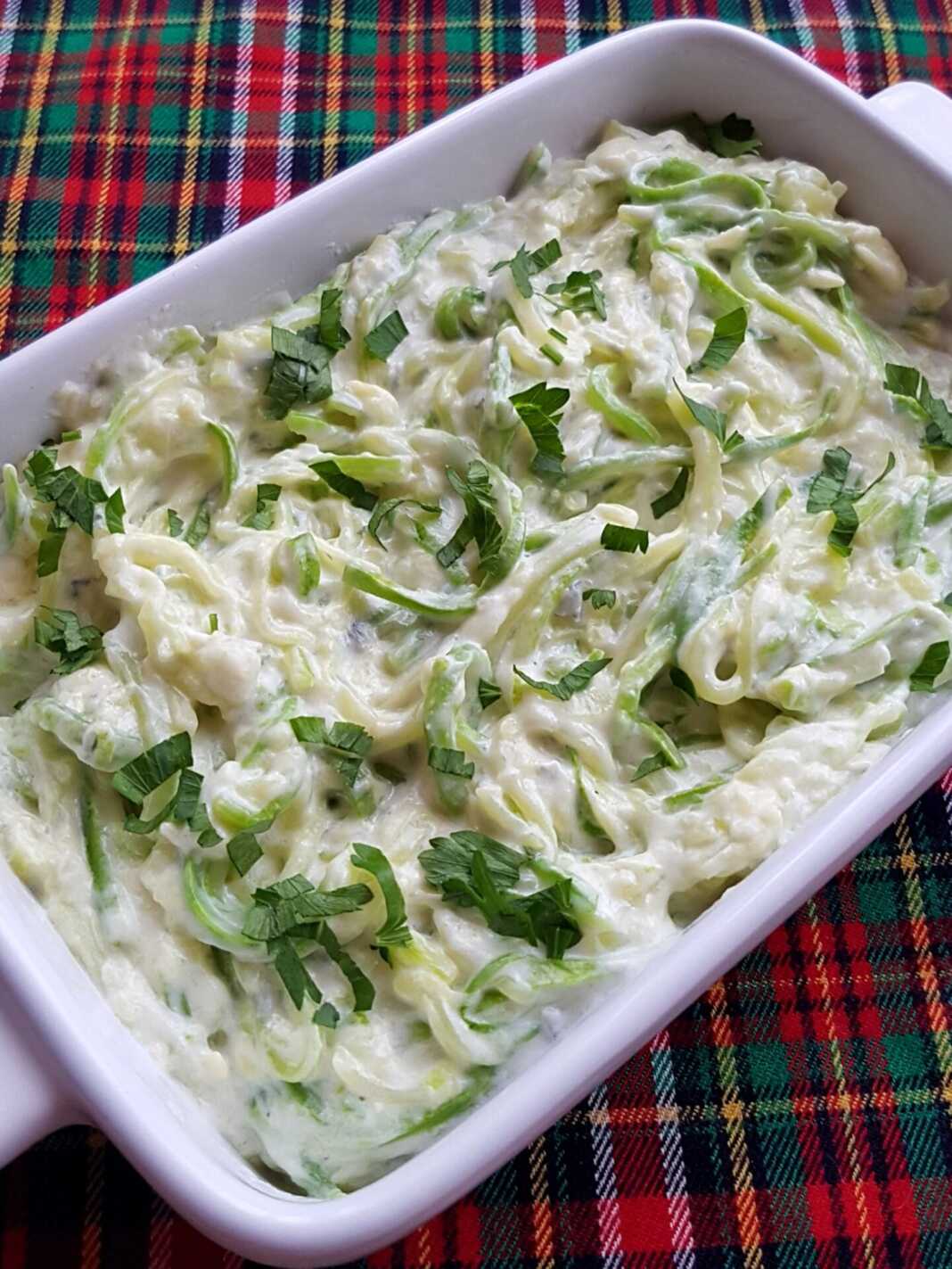 Κολοκυθομακαρονάδα με κρέμα τυρί και κρέμα γάλακτος!