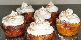 Μπουγατσάκια με γκαναζ λευκής Σοκολάτας