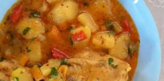 Κοτόπουλο με πατάτες στιφάδο