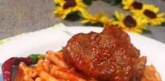 Μακαρόνι Χοντρό με μοσχάρι Μακαρόνι Χοντρό με μοσχάρι