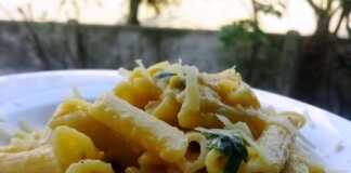 Μακαρόνια με σάλτα αυγού με μαϊντανό