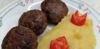 Μπιφτέκια και πουρές με κολοκύθι