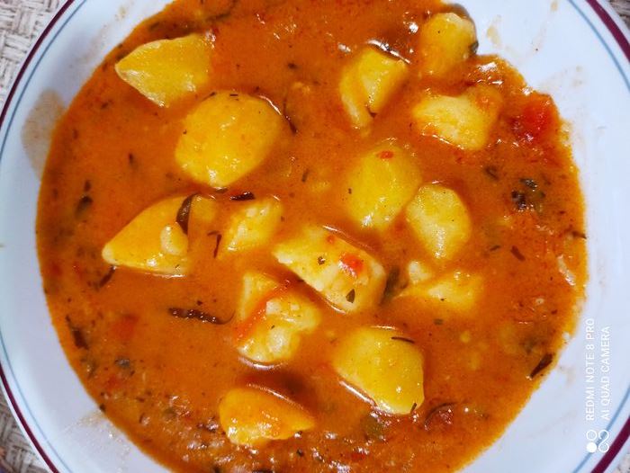 patatesStifado Πατάτες Στιφάδο