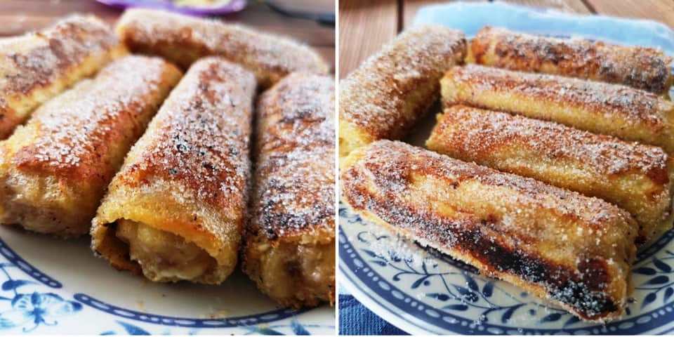 rolakiaMpananas Ρολάκια Μπανάνας