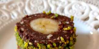 Γλυκό σαλάμι με μπανάνα