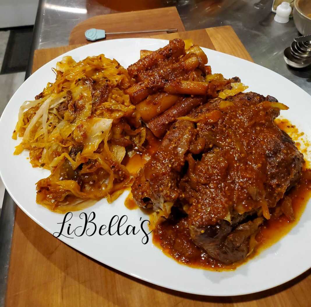 Ψητό κατσαρόλας με λάχανο