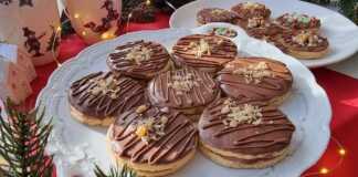 Μπισκότα με σοκολάτα και καρύδι