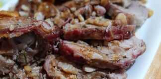 Μπούτι αρνίσιο, με κάστανα