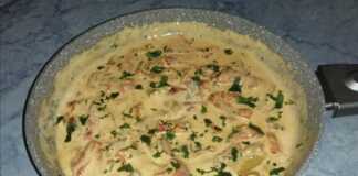 Ψητή πιπεριά με κρέμα γάλακτος