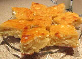 Τυρόπιτα με ανθρακούχο νερό