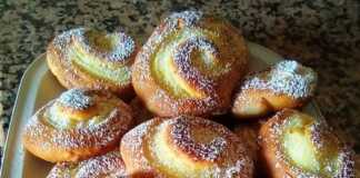 Μπριός με κρέμα λεμονιού