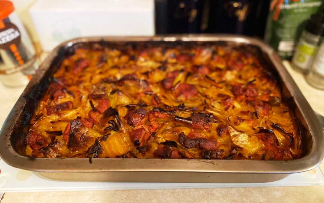 Xοιρινό με πράσο.