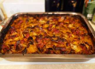 Xοιρινό με πράσο.