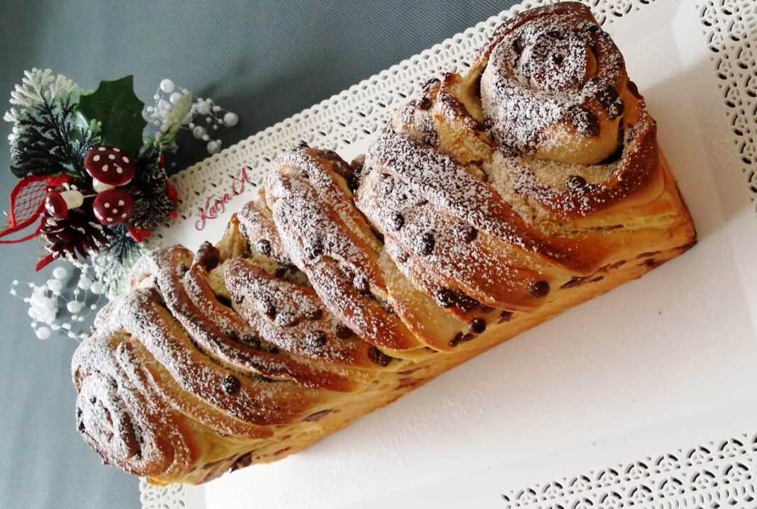 Κεικ Μπριος με σταγόνες Σοκολάτας και κανέλλα