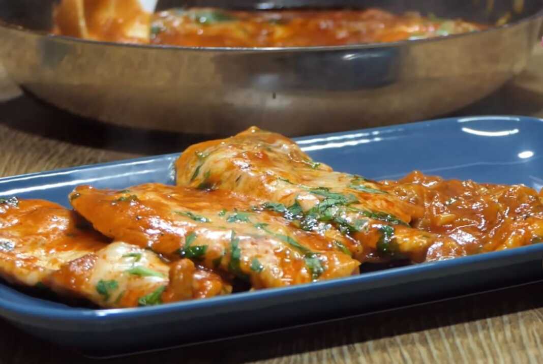 Κοτόπουλο με σάλτσα μανιτάρια