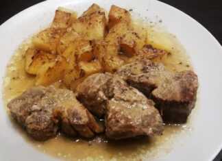 Χοιρινό με Πατάτες μαριναρισμένο με πορτοκάλι