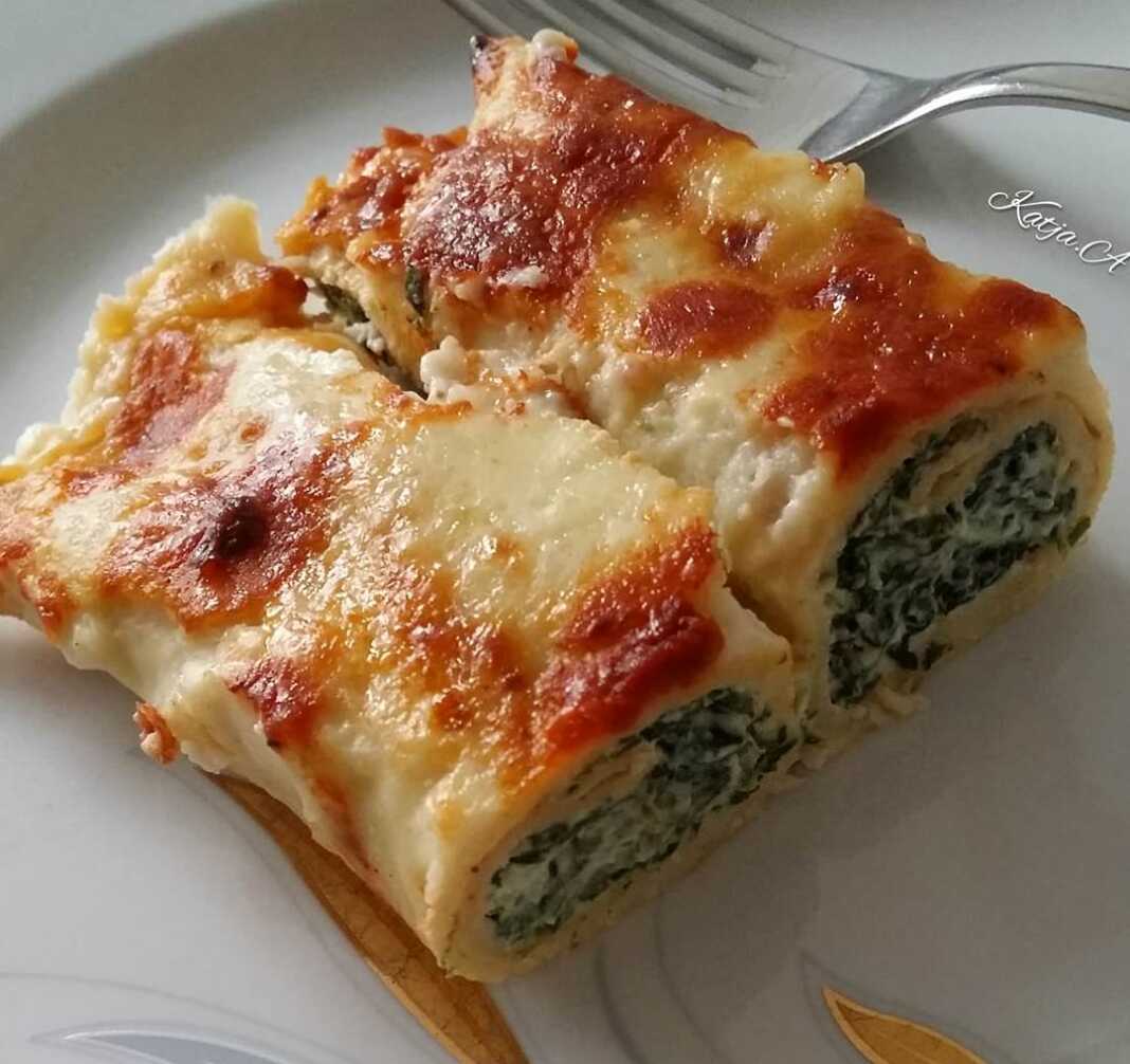 Κρέπες με Τυρί και Σπανάκι