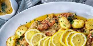 Κοτόπουλο & πατάτες ψημένο με σκόρδο-λεμόνι