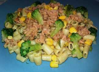 Κοφτό μακαρονάκι με μπρόκολο και τόνο σε μια σάλτσα μουστάρδας